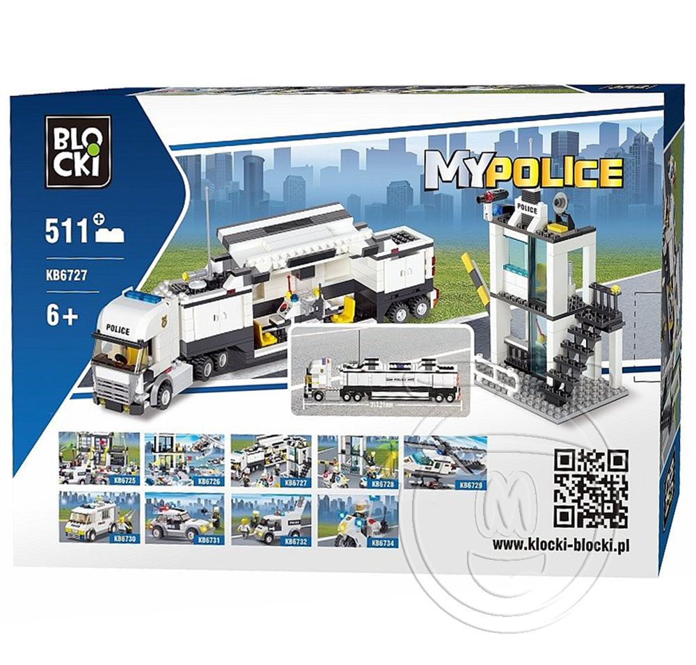 Конструктор, Полицейски камион с мобилен команден пункт, 511 ел.