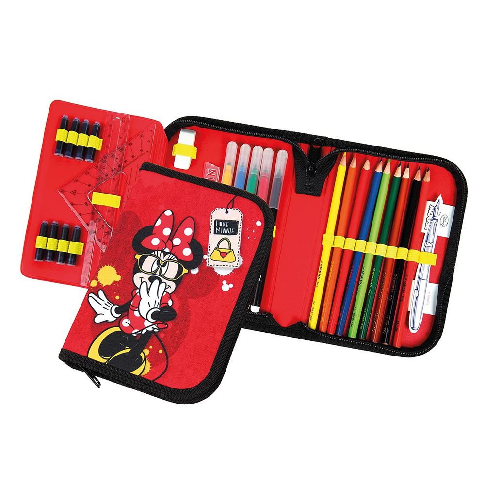 Ученически несесер с един цип, Мини Маус