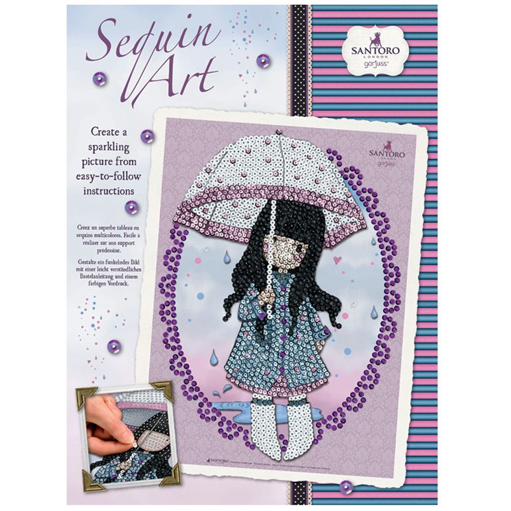 SANTORO GORJUSS, Изкуство с пайети, Puddles of love, KSG crafts