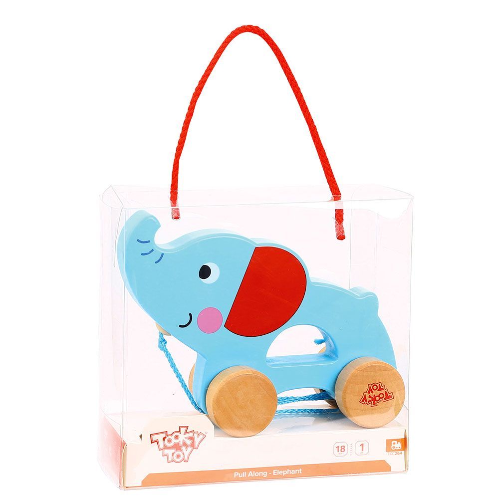 Дървена играчка за дърпане, Слонче