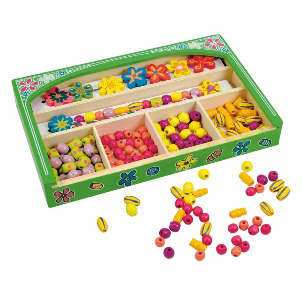 Мъниста в дървена кутия, Цветя