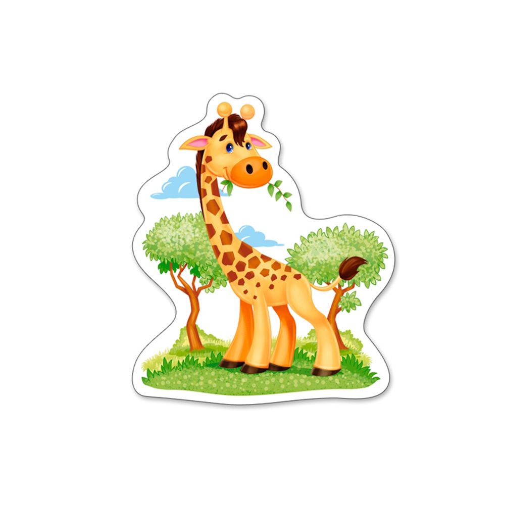 Африкански животни, пъзел с 3, 4, 6 и 9 елемента