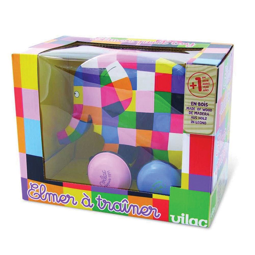 Дървена играчка за дърпане, Слончето Елмър