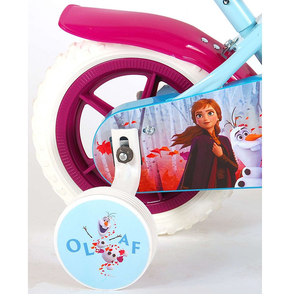 Велосипед с родителски контрол и помощни колела, Disney Frozen 2, 10 инча