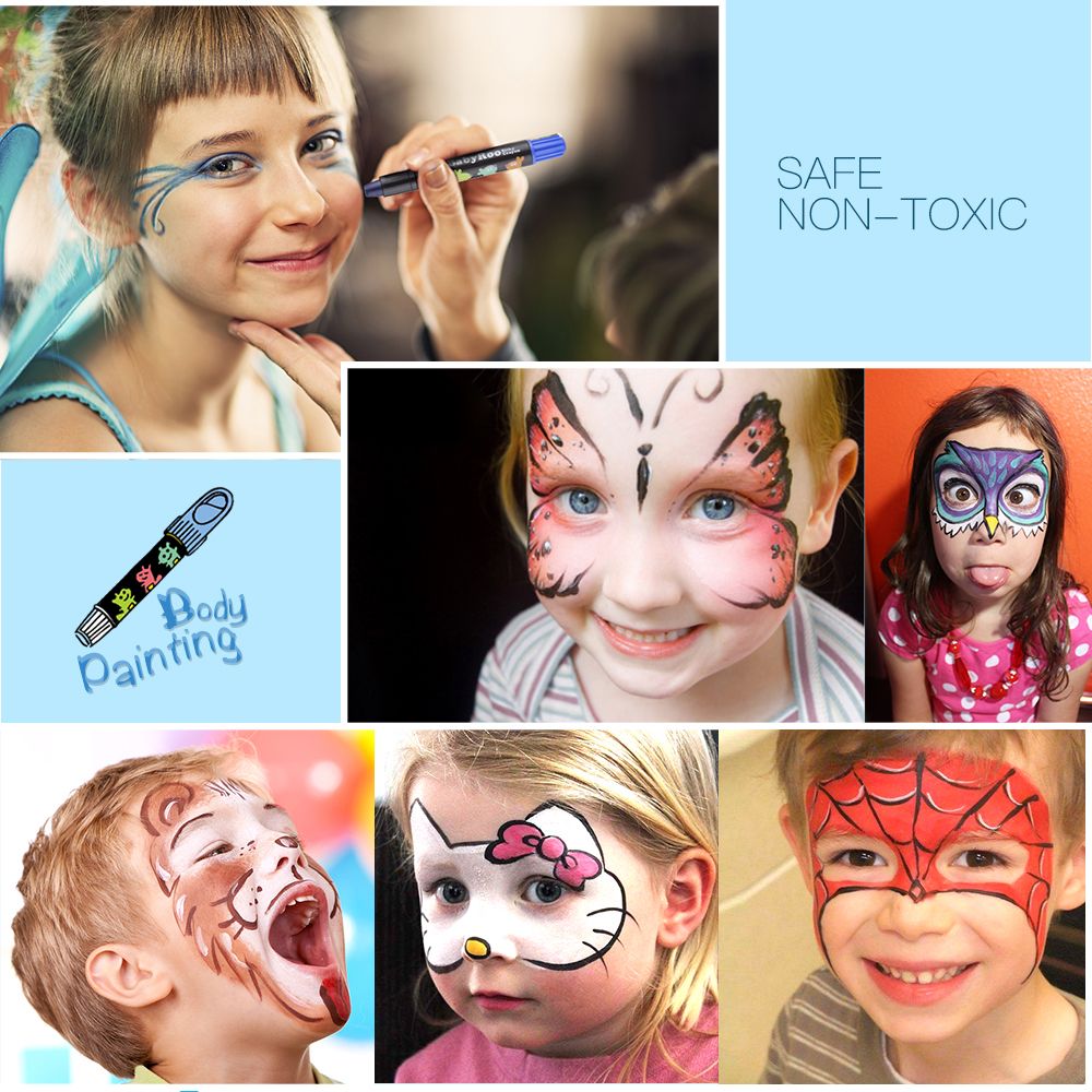 Пастели за най-малките BABY ROO, миещи се, 6 бр.