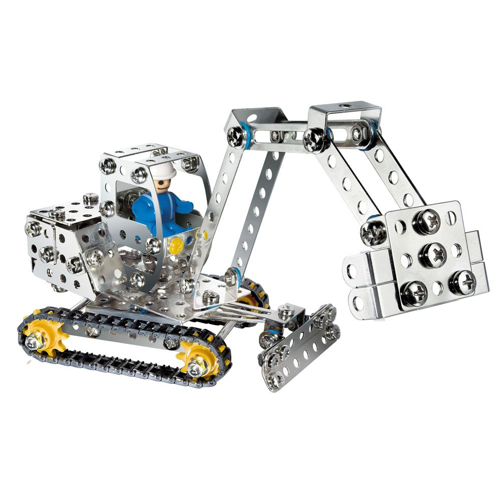 Метален конструктор, Строителни машини - 3 модела, 320 части