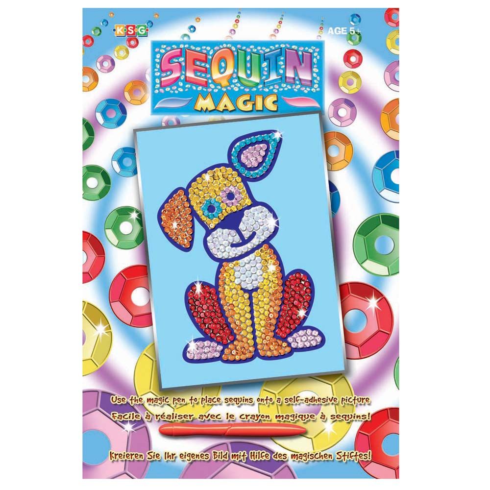 KSG crafts, Изкуство с пайети, Кученце