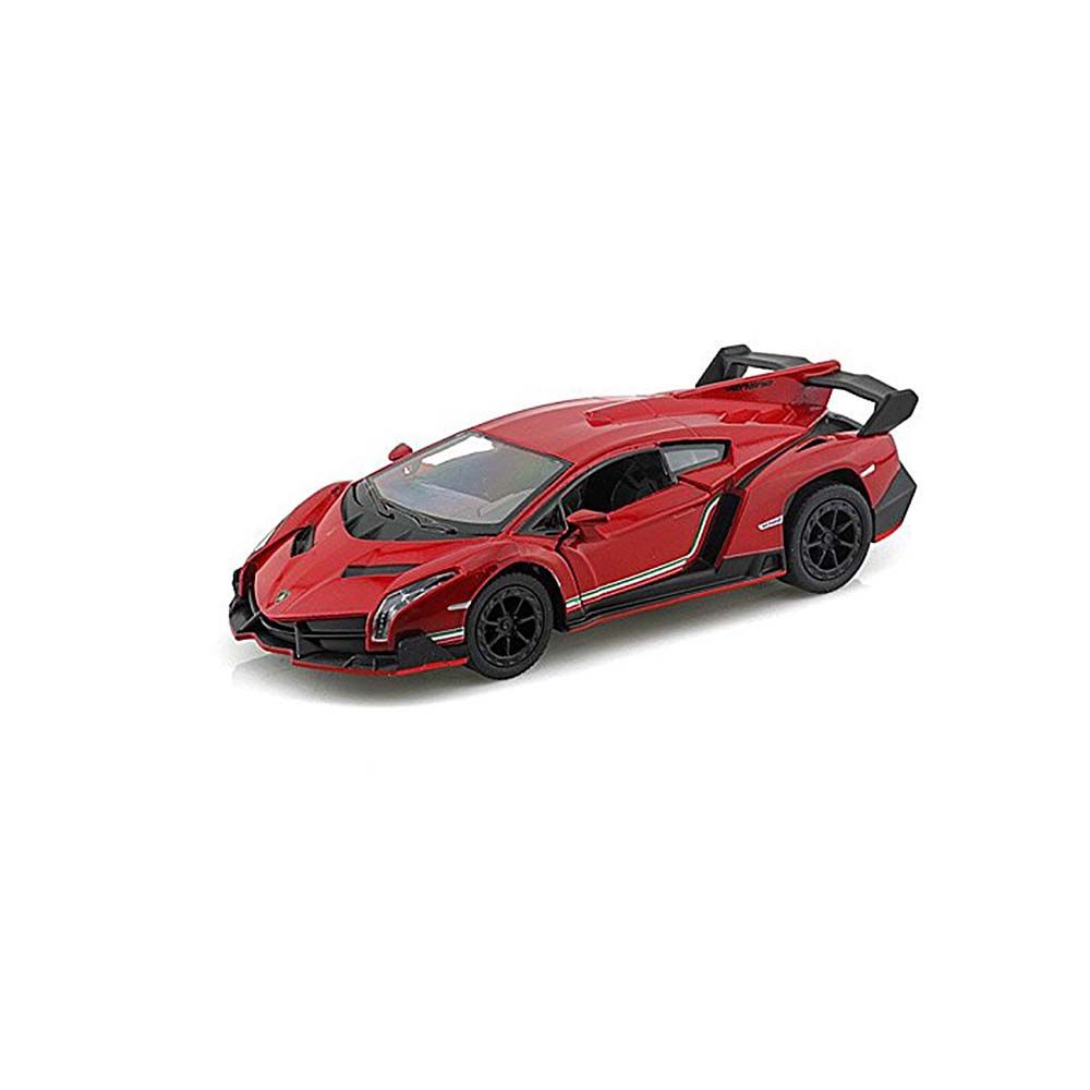 KiNSMART, Метална кола, Lamborghini Veneno, бордо