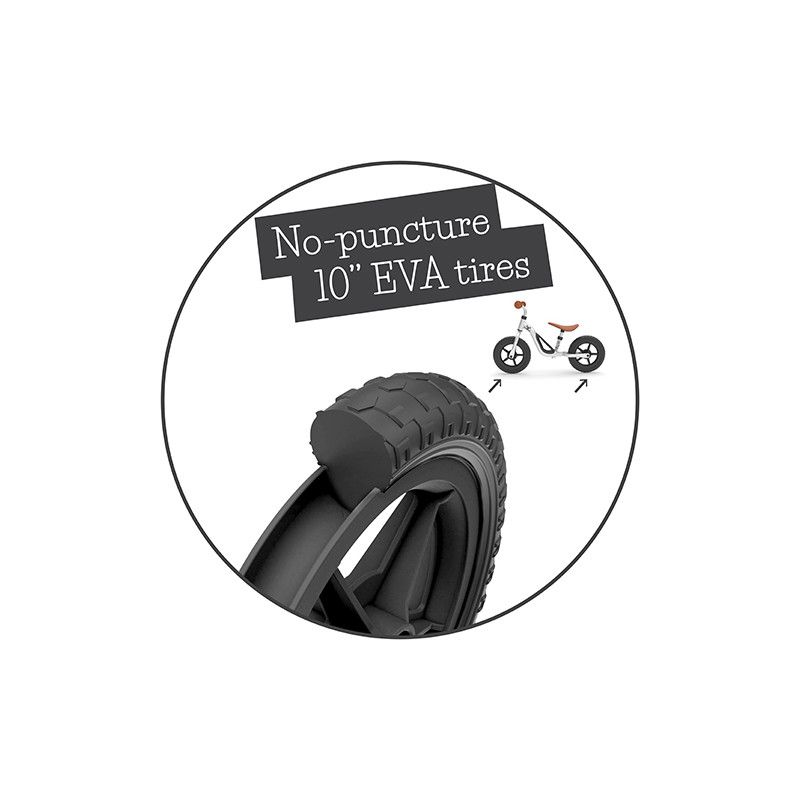 Колело за баланс, Charlie, 10 инча, сребристо