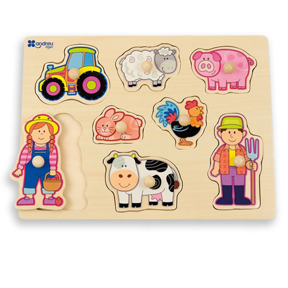 Пъзел с дръжки Ферма