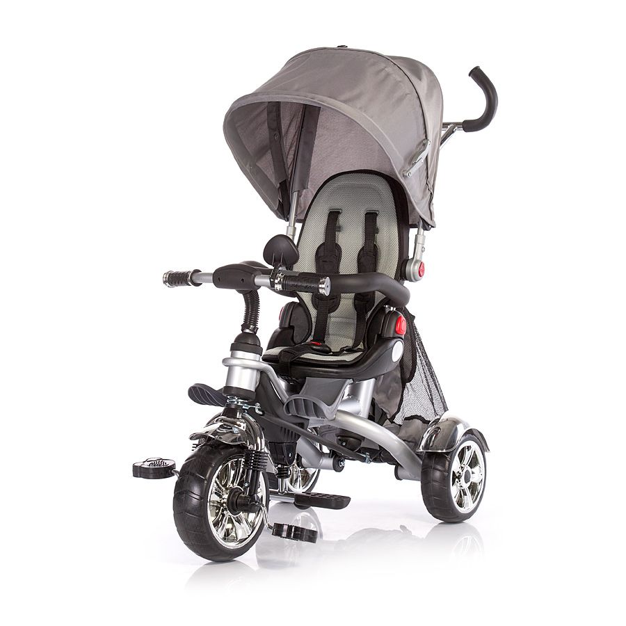 Chipolino, Триколка Ендуро с дръжка, , сива