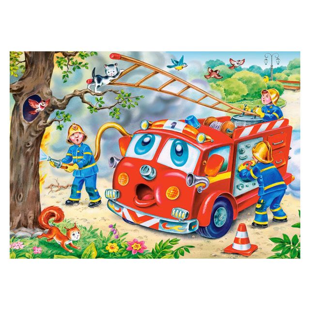 Забавни превозни средства, пъзел с 8, 12, 15 и 20 елемента