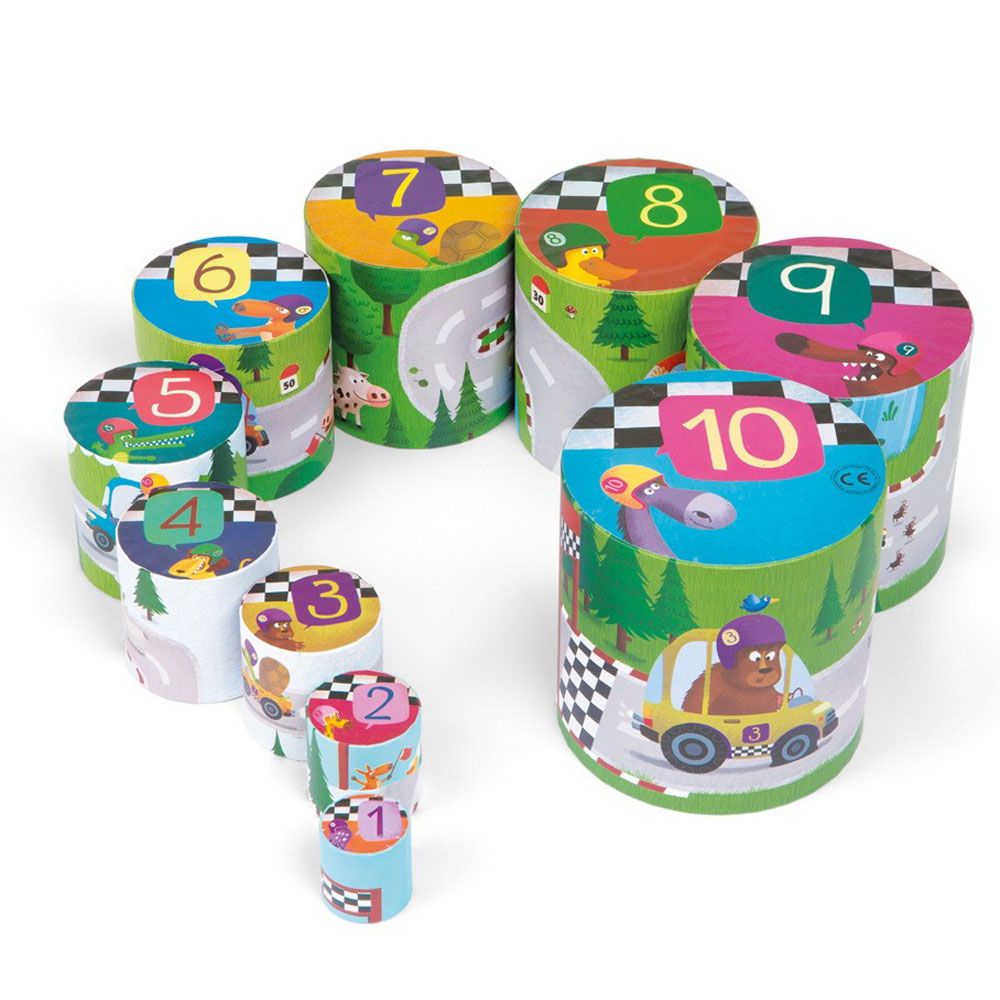 Janod, Кръгла кула от кубчета за най-малките, Рали