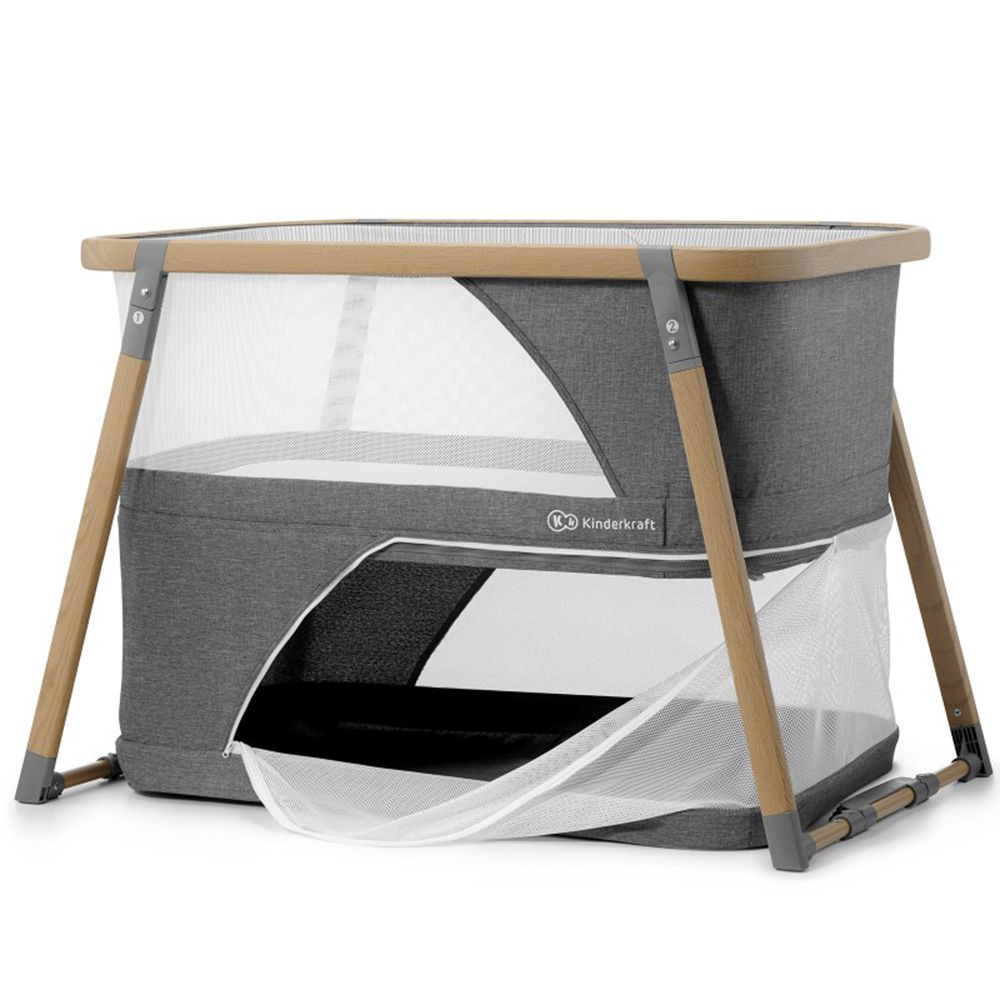 Бебешка кошара Sofi, 4 в 1, сива