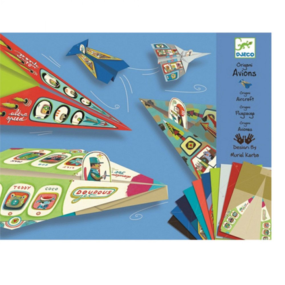 Djeco, Комплект за оригами, Хвъркати самолети