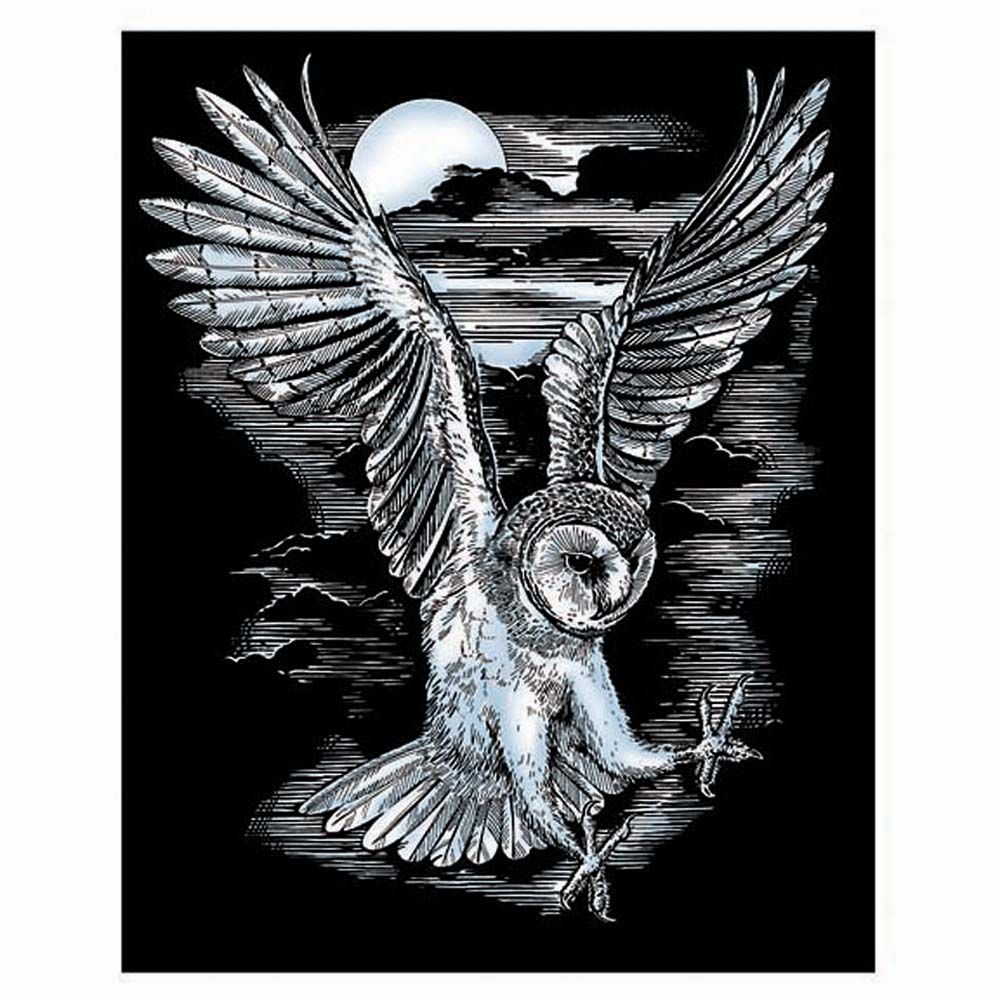 KSG crafts, Гравиране на сребърна основа, Сова