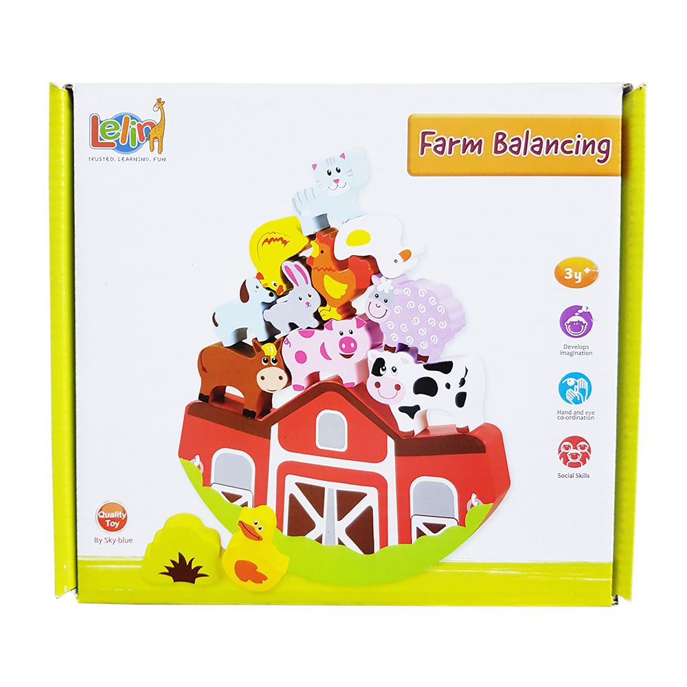 Дървена игра за баланс, Ферма с животни