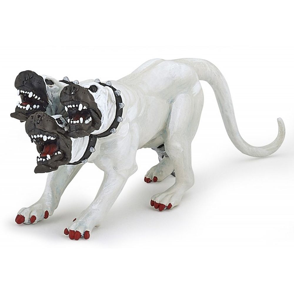 Фентъзи, Фигурка за игра и колекциониране, Митично създание, Цербер, бял, Papo