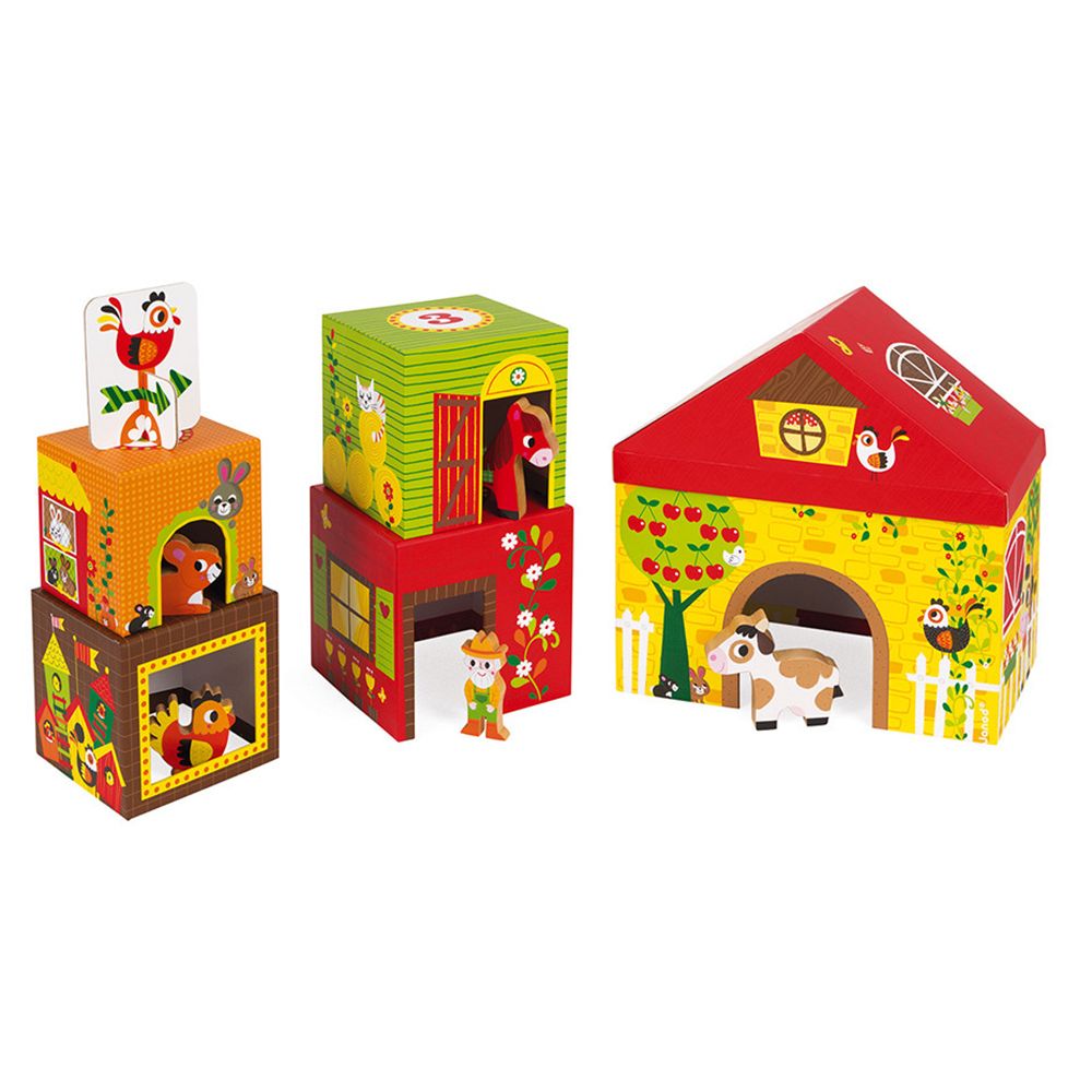 Картонени кубчета за най-малките, Животните във фермата