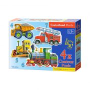 Превозни средства, пъзел с 4, 5, 6 и 7 части