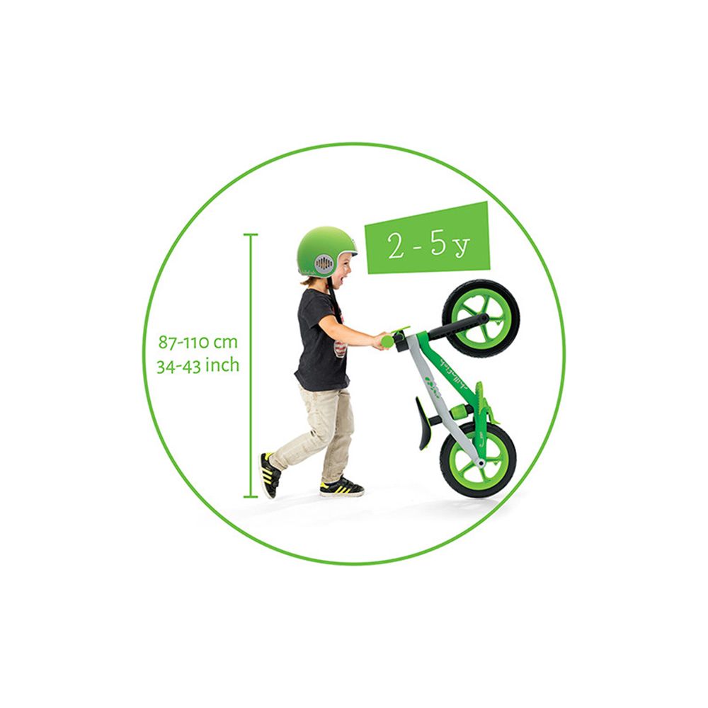 BMXie 02, колело за баланс, зелено