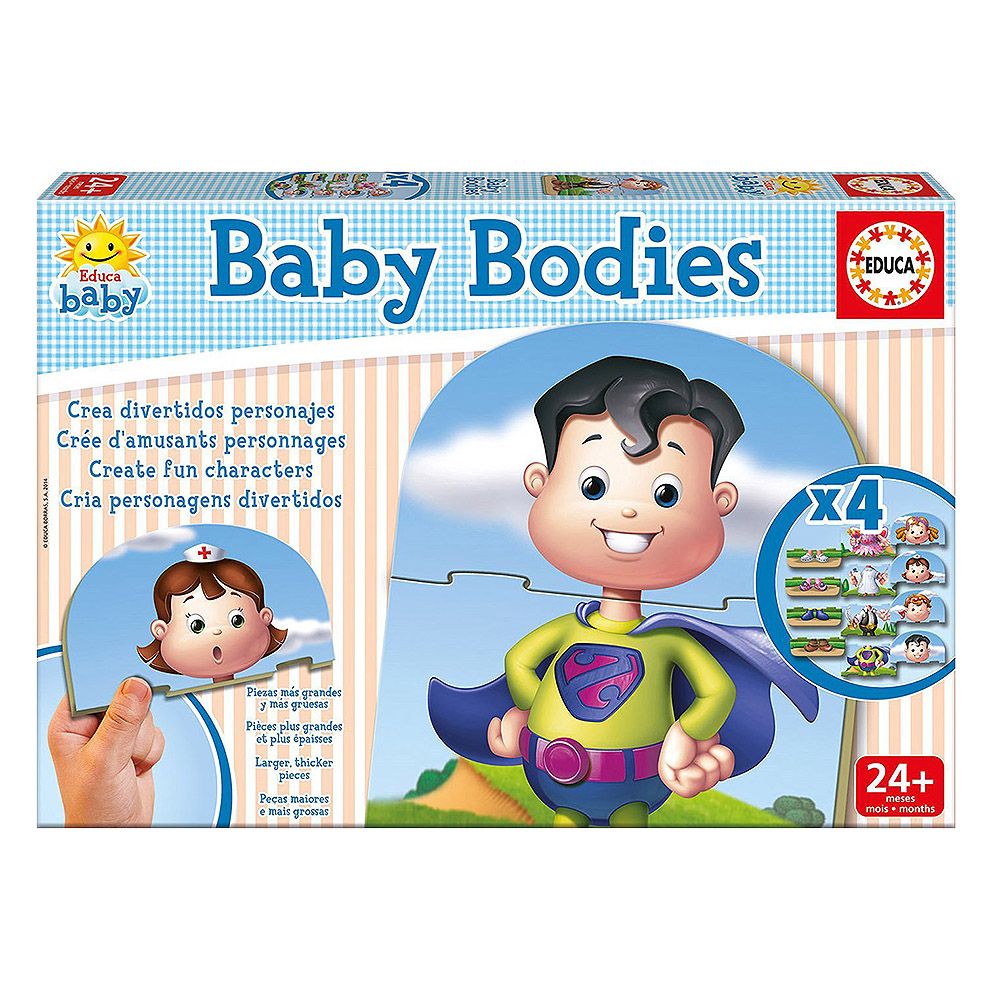 Educa, Облечи детето, 4 пъзела по 3 части