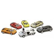 Метална спортна кола със звук и светлина, асортимент