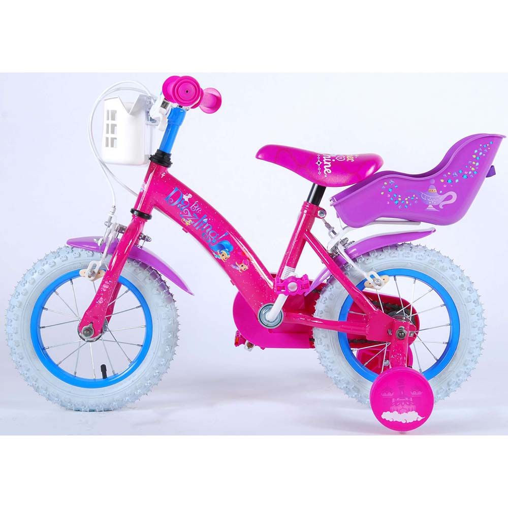 Детски велосипед, Shimmer & Shine, с помощни колела, 12 инча