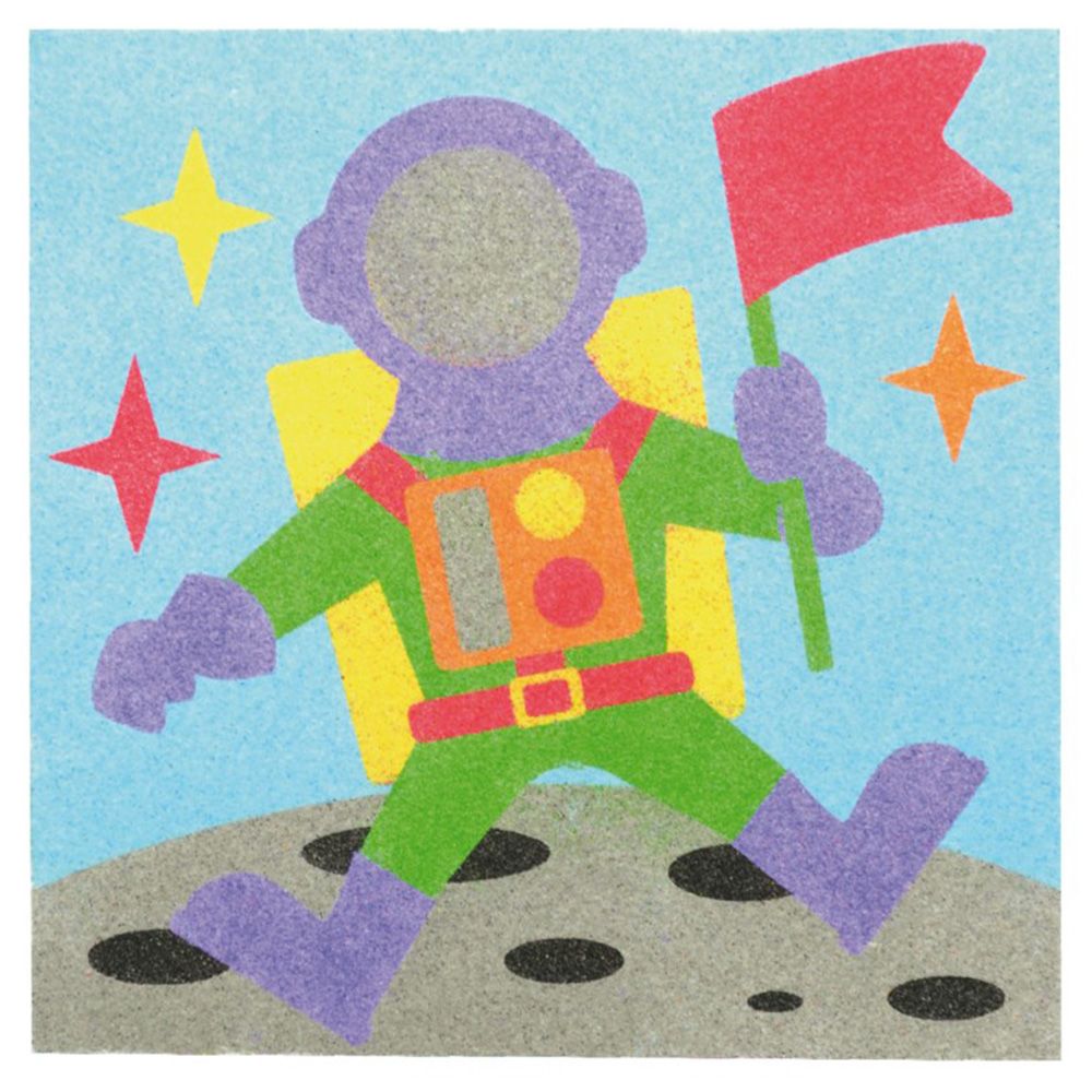 Космос - комплект за рисуване с цветен пясък