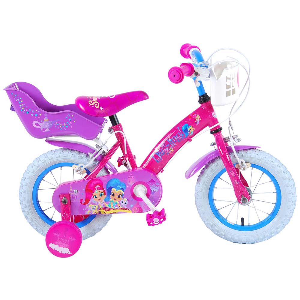 Детски велосипед, Shimmer & Shine, с помощни колела, 12 инча