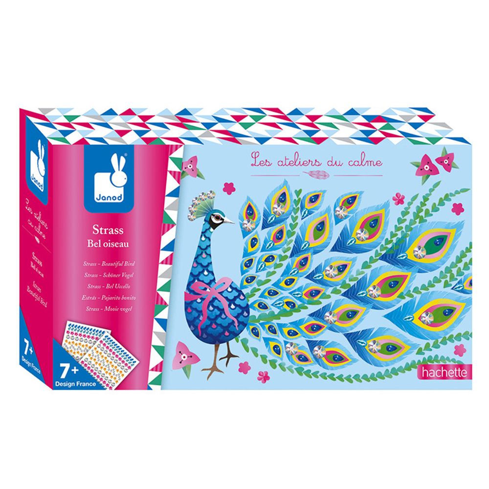 Janod, Направи сама картини със стикери кристали, Красиви птици
