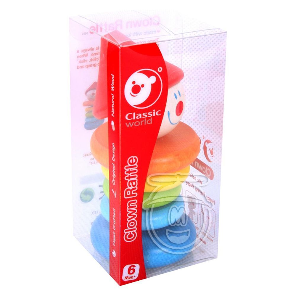 Дървена дрънкалка, Клоун