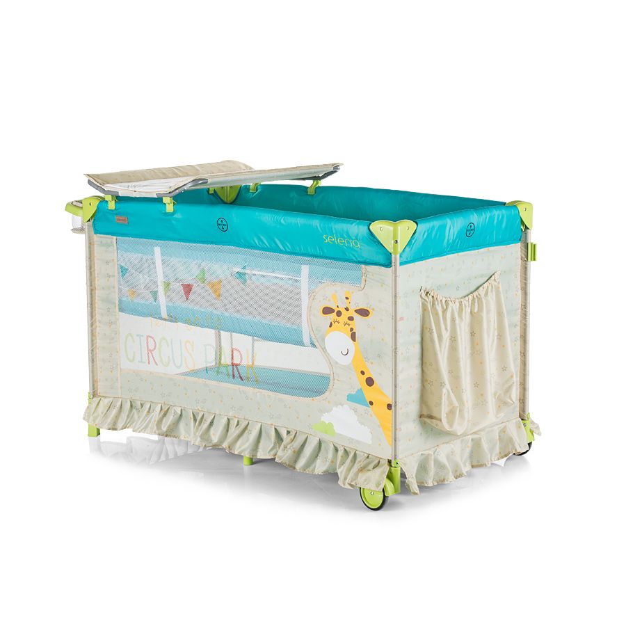 Kошара за спане и игра със балдахин, Селена, , синя