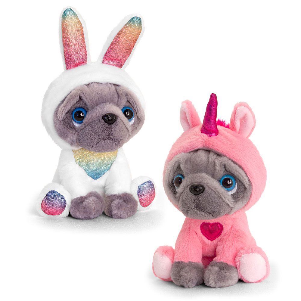 Мопс с костюм, 14 см, асортимент