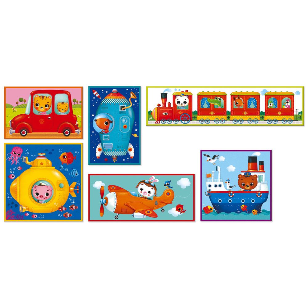 Картонени кубчета, Превозни средства