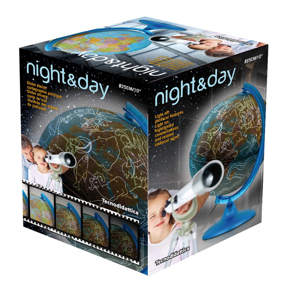 Светещ глобус Ден и Нощ