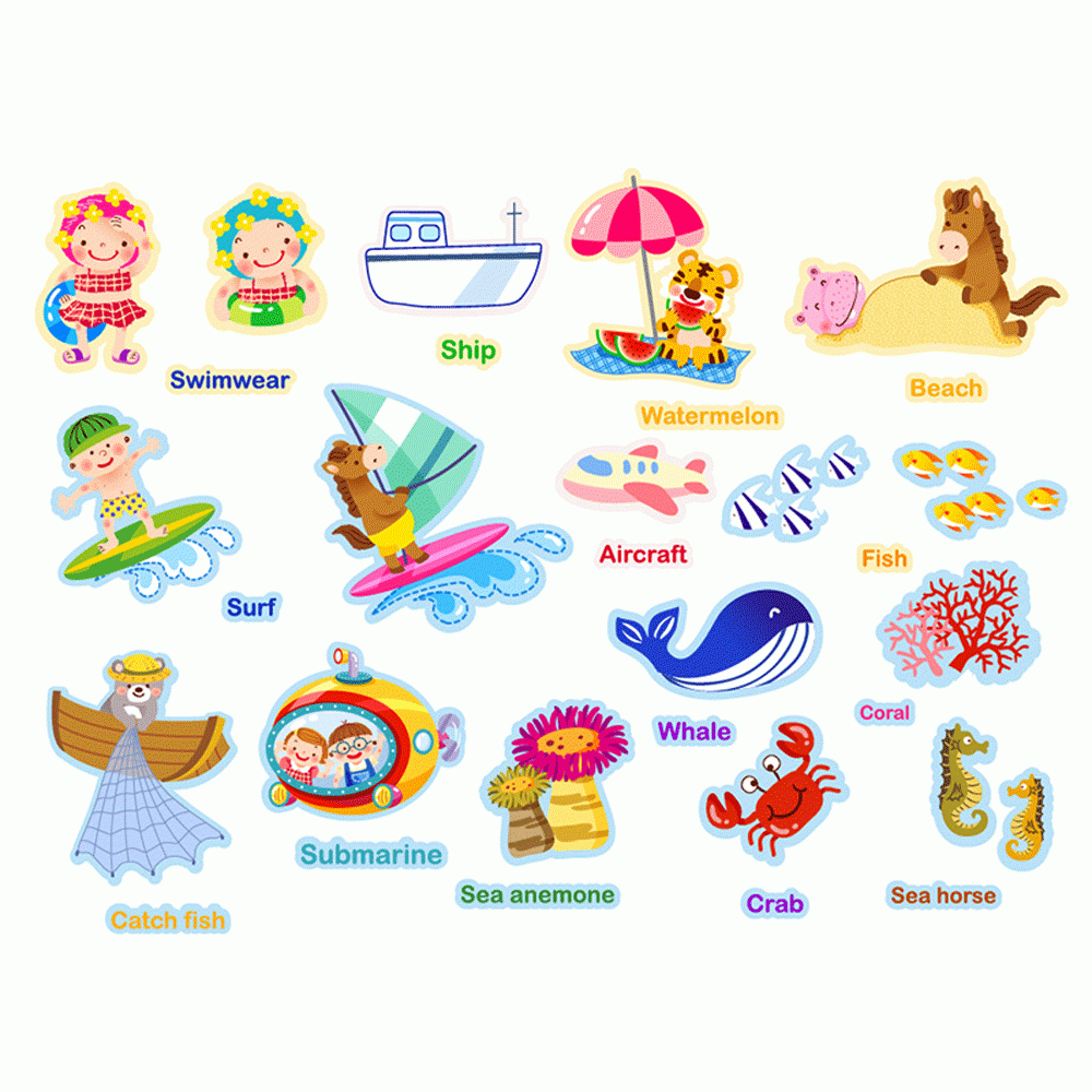 Комплект със стикери за многократна употреба, Светът около нас