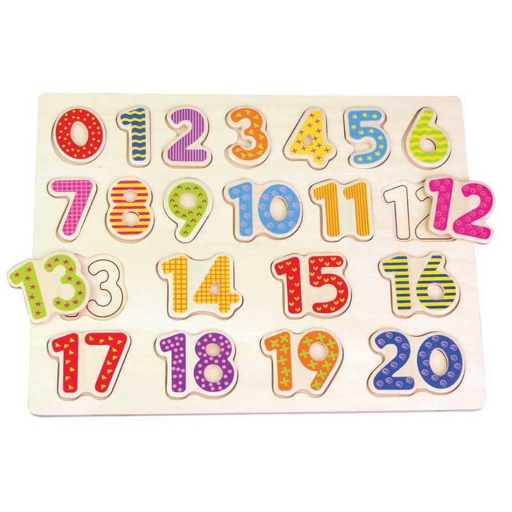 Lelin Toys, Дървен пъзел, Числата от 1 до 20