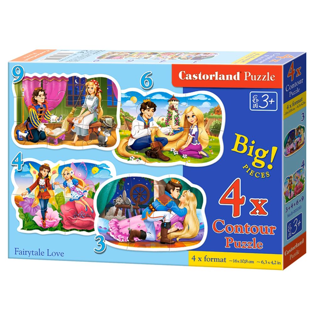 Castorland, Приказна любов, пъзел с 3, 4, 6 и 9 елемента