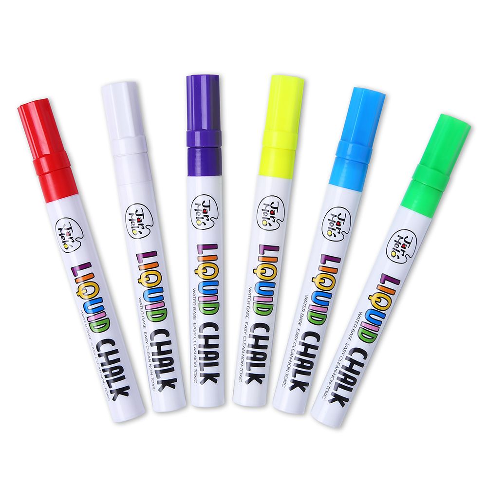 Течни тебешири, 6 цвята