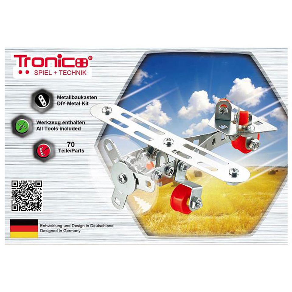 Tronico, Метален конструктор, Самолет, 70 части