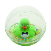 Забавна топка с плуващо пате, зелено