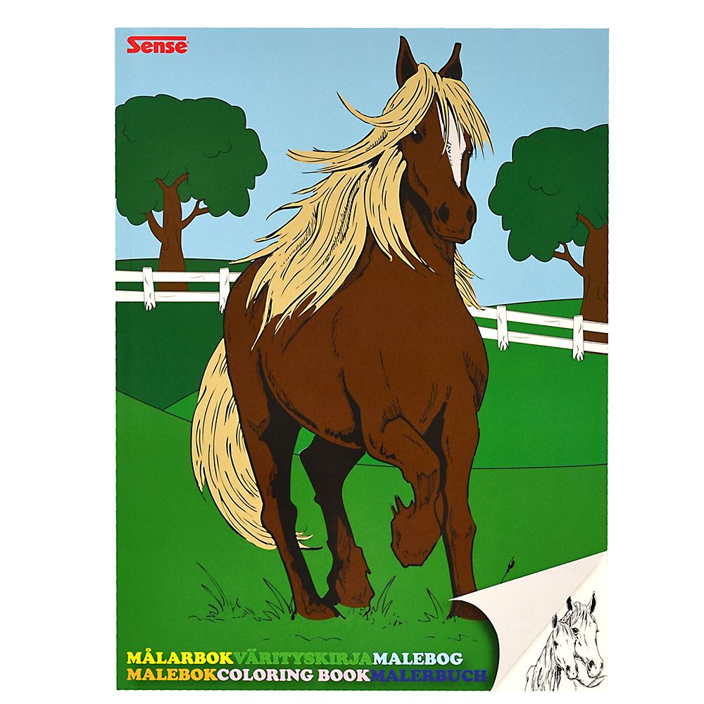 Sense, Книжка за оцветяване, Коне