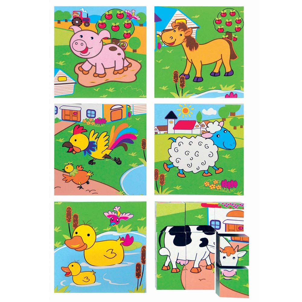 Кубчета с домашни животни, 9 бр.