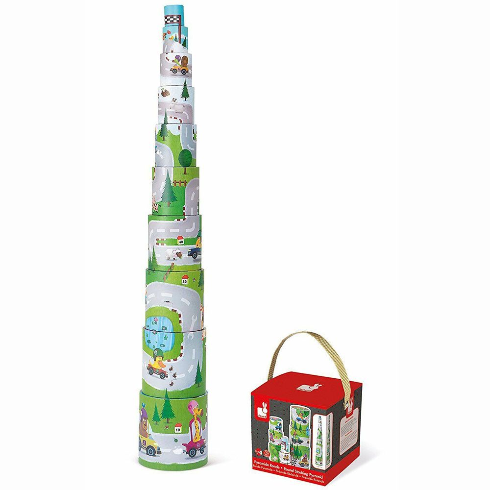 Кръгла кула от кубчета за най-малките, Рали