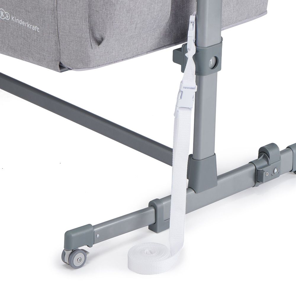 Бебешка кошара NESTE Up, 2 в 1, сива