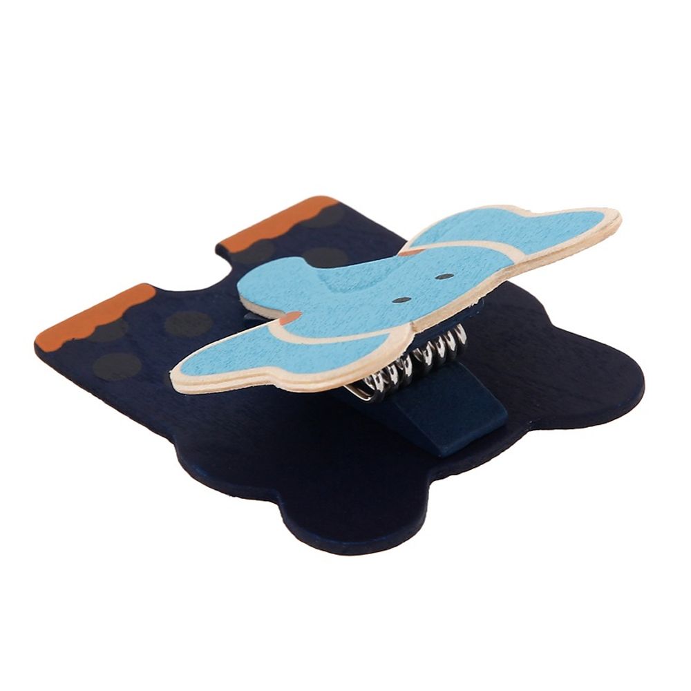 Дървен магнит с клипс, Слонче