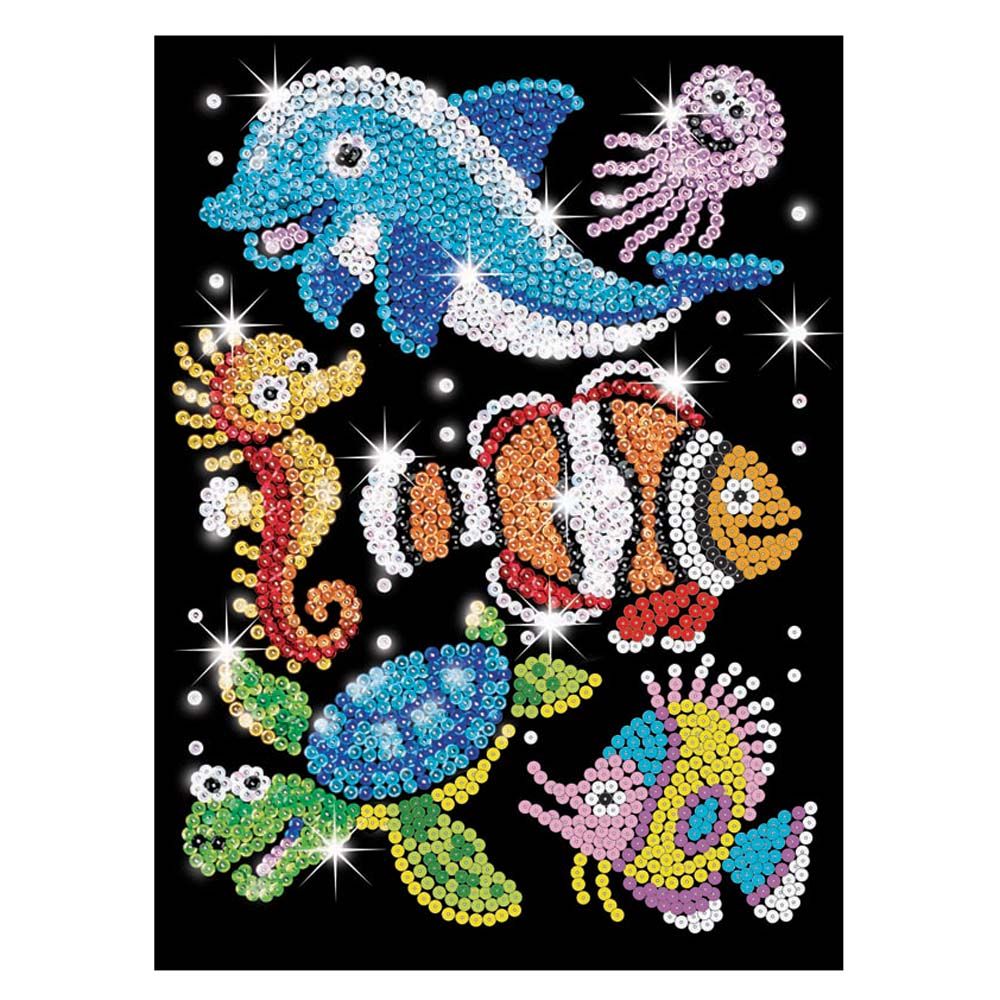 KSG crafts, Изкуство с пайети, Морски свят, голям размер