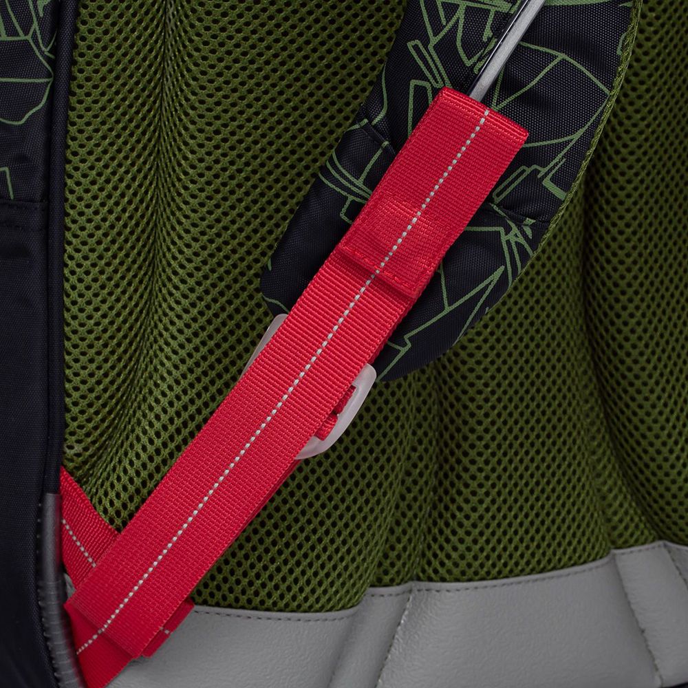 Анатомична ученическа раница, Драскано зелена