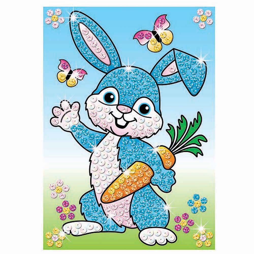 Изкуство с пайети, Зайчета